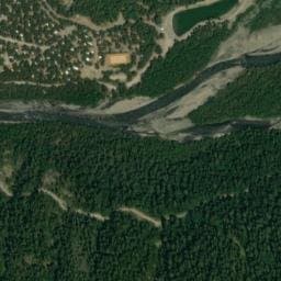 Vue satellite de Camping Le Rioclar à Les Thuiles