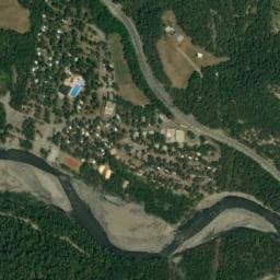 Vue satellite de Camping Domaine Loisirs de l'Ubaye à Les Thuiles
