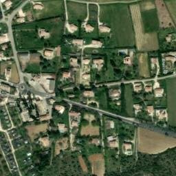 Vue satellite de Camping la Résidence d'Été à Saint-Remèze