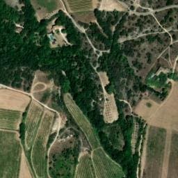Vue satellite de Aire Domaine de L'Olivet à Saint-Montan