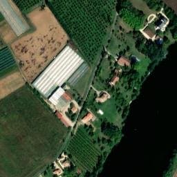 Vue satellite de La Ferme des Tuileries à Le Temple-sur-Lot