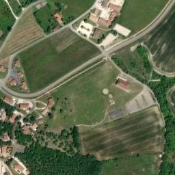Vue satellite de Aire de camping-car à Le Montat à Le Montat