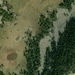Vue satellite de Cabane pastorale du Col Bas à Le Lauzet-Ubaye