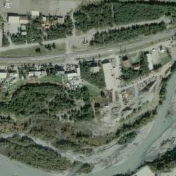 Vue satellite de Aire de camping-car à Les Thuiles à Les Thuiles