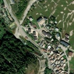 Vue satellite de Argentera à Val d'Oronaye