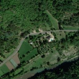 Vue satellite de L'Aiguebelle à Ispagnac