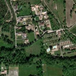Vue satellite de Camping la Source à Berrias-et-Casteljau