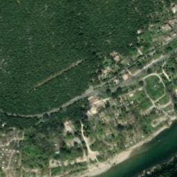Vue satellite de Camping le Camp des Gorges à Saint-Remèze
