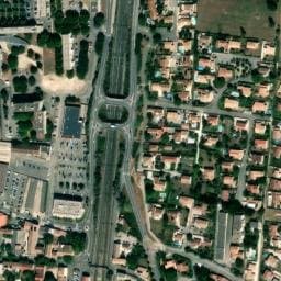 Vue satellite de Aire de camping-car à Lapalud à Lapalud