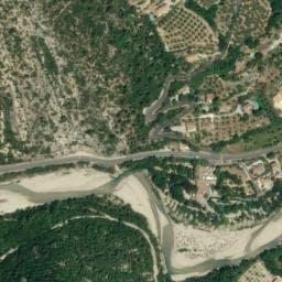 Vue satellite de Camping Bivouac de l'Eygues à Aubres