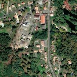 Vue satellite de Aire de camping-cars de Caroy à Bernos-Beaulac à Cudos