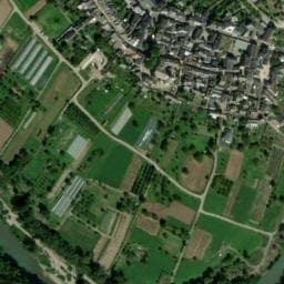 Vue satellite de Aire de camping-car à Ispagnac à Ispagnac