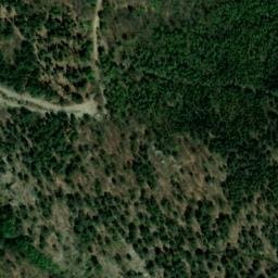 Vue satellite de Refuge du Truc (Mt Lozère) à Concoules