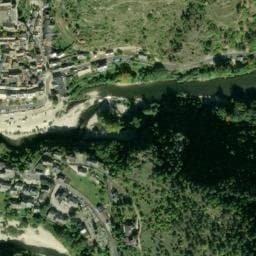 Vue satellite de CAMPING COUDERC à Gorges du Tarn Causses