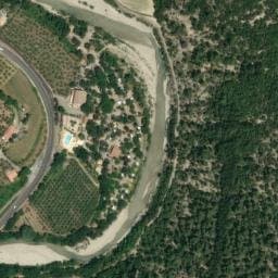Vue satellite de Camping Les Clos à Nyons