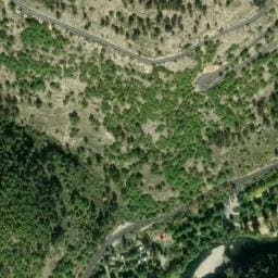 Vue satellite de Camping Couderc à Laval-du-Tarn