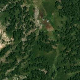 Vue satellite de Cabane de Gimette à Les Thuiles