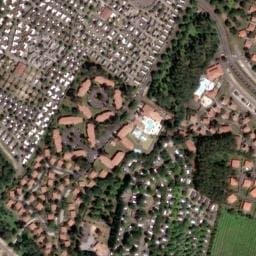 Vue satellite de Camping Au Lac de Biscarrosse à Gastes
