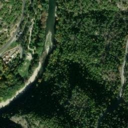 Vue satellite de Camping Nature et Rivière à Laval-du-Tarn