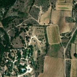 Vue satellite de Camping les Truffières à Saint-Marcel-d'Ardèche