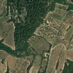Vue satellite de Aire de camping-cars Domaine du Chêne Vert à Nyons