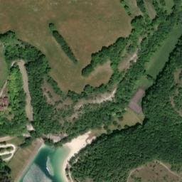 Vue satellite de Camping du Plan d'eau des Chênes à Montaigu-de-Quercy