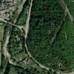 Vue satellite de Camping le Vagabond à Florac Trois Rivières