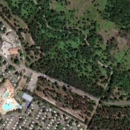 Vue satellite de Camping Siblu La Réserve à Gastes