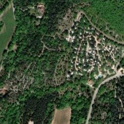 Vue satellite de Camping La Buissière - Gard à Saint-Privat-de-Champclos
