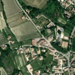 Vue satellite de Camping à la Ferme Pierre Fain à Mirabel-aux-Baronnies