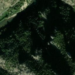 Vue satellite de Camping le Gabitou à Laval-du-Tarn