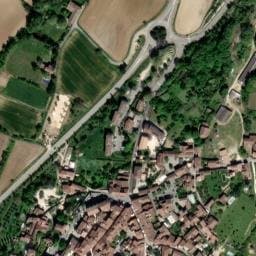 Vue satellite de Aire de camping-car de Barjac à Saint-Privat-de-Champclos