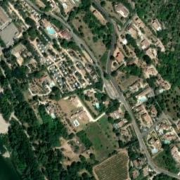 Vue satellite de Camping des Gorges à Saint-Julien-de-Peyrolas