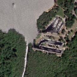 Vue satellite de Aire de camping cars du Lac à Gastes