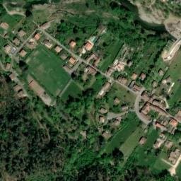 Vue satellite de Camping GCU de Chamborigaud La Plaine à Génolhac