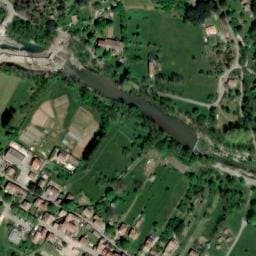 Vue satellite de Camping la Châtaigneraie à Chamborigaud