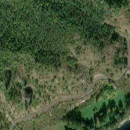 Vue satellite de Ghost camp site à Massegros Causses Gorges
