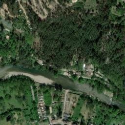 Vue satellite de camping Municipal de Bessèges à Peyremale