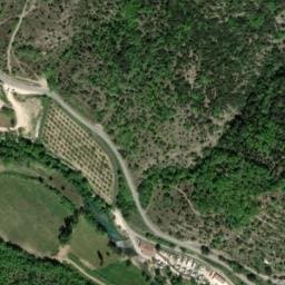 Vue satellite de Camping de la Claysse à Saint-Sauveur-de-Cruzières