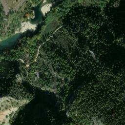 Vue satellite de Aire de Services La Malène à Massegros Causses Gorges