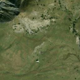 Vue satellite de Cabane de Val Pousane à Le Vernet