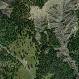 Vue satellite de Cabane du col de Mariaud à Le Vernet