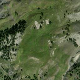 Vue satellite de Les Clapes à Le Vernet