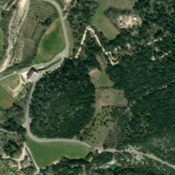 Vue satellite de Aire Camping-car Park Montclus à Montclus