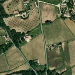 Vue satellite de Camping La Cambuse à Vaison-la-Romaine