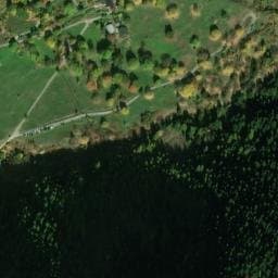 Vue satellite de Refuge Dahu de Sabarnui à Isola