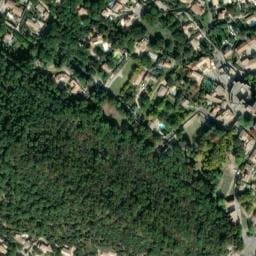 Vue satellite de Aire Camping-Cars du Potager à Uchaux