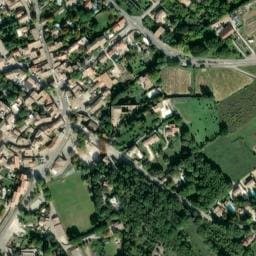 Vue satellite de Aire Camping-Cars du Potager à Rochegude