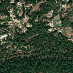 Vue satellite de Camping La Pinède à Mondragon