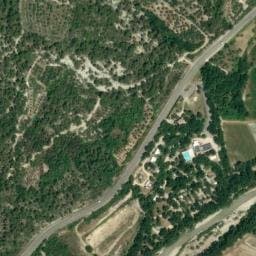 Vue satellite de Les Castors à Mérindol-les-Oliviers